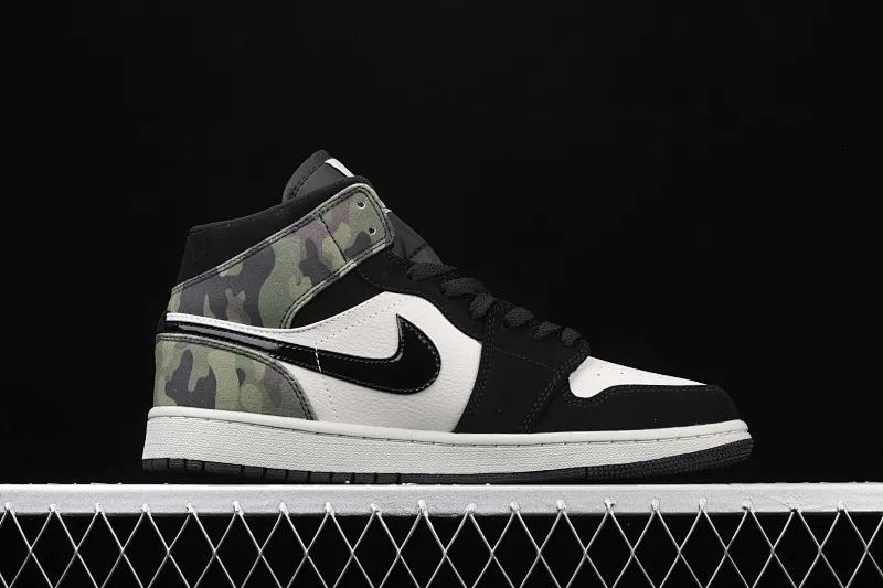 All Categories Air Jordan Jordan Series Basketball Shoes Air Jordan 1 Mid Air Jordan 1 Mid AJ1 Joe 1 Camouflage Green China Series Basketball Shoes CW5490-001